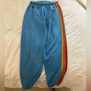 Aviator Nation Sweatpants, Size Small, in Turquoise